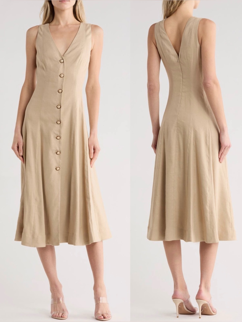 Veronica Beard Lou Pleated Midi Dress - Picture 5 of 15